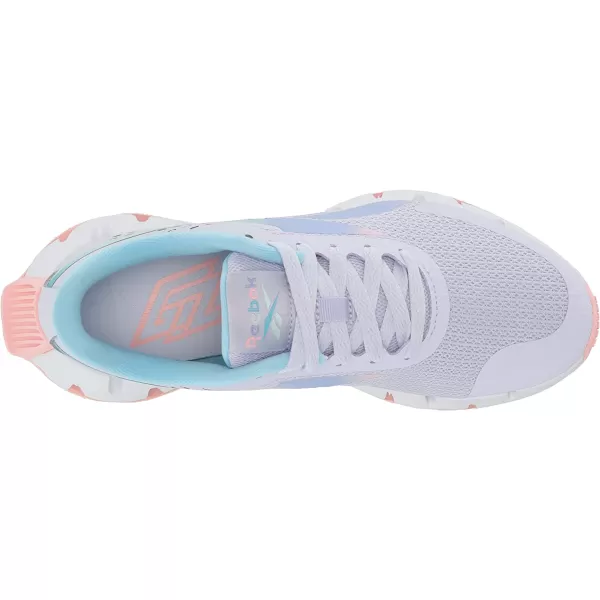 imageReebok UnisexChild Zig Dynamica 20 SneakerLucid LilacPink GlowDigital Blue