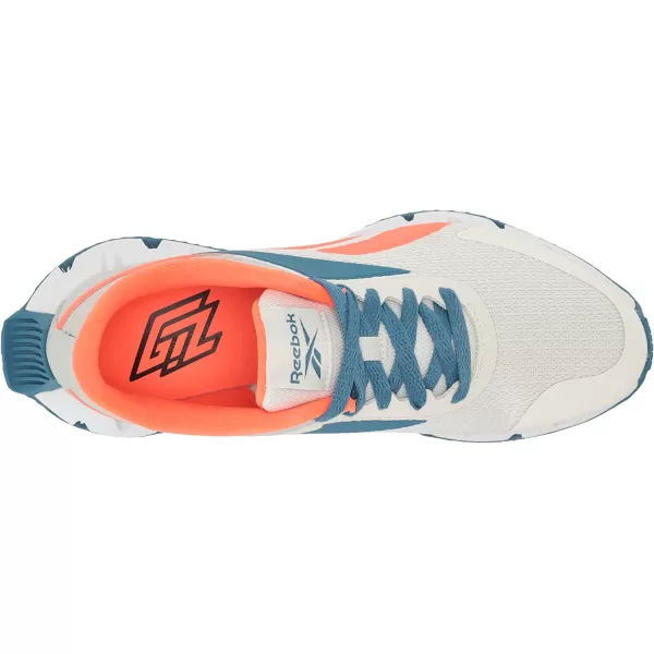 imageReebok UnisexChild Zig Dynamica 20 SneakerPure GreyOrange FlareSteely Blue