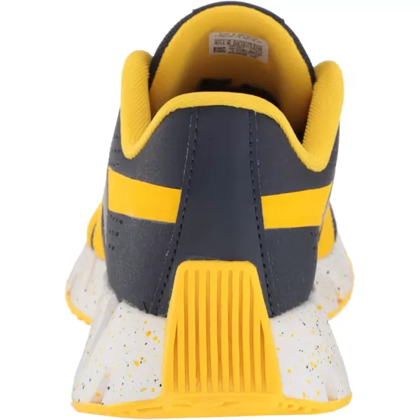 imageReebok UnisexChild Zig Dynamica 20 SneakerVector NavyAlways YellowPure Grey