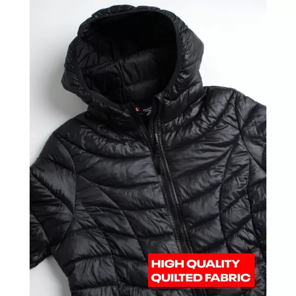 imageReebok Women Jacket  Packable Quilted Puffer Coat  Casual Jacket for Women SXLBlack Cire