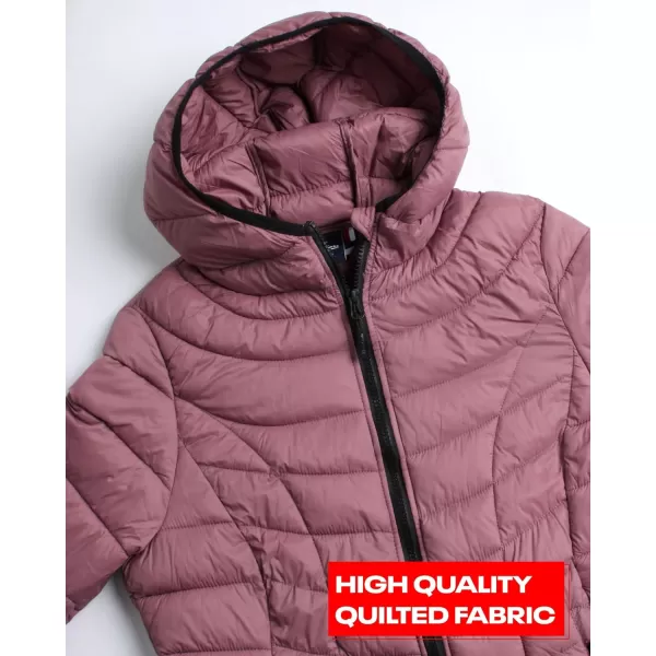 imageReebok Women Jacket  Packable Quilted Puffer Coat  Casual Jacket for Women SXLDark Dusty Rose