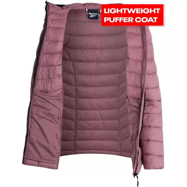 imageReebok Women Jacket  Packable Quilted Puffer Coat  Casual Jacket for Women SXLDark Dusty Rose