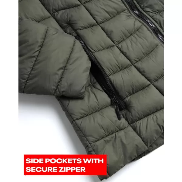 imageReebok Women Jacket  Packable Quilted Puffer Coat  Casual Jacket for Women SXLVarsity Green