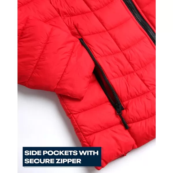 imageReebok Women Jacket  Packable Quilted Puffer Coat  Casual Jacket for Women SXLVector Red