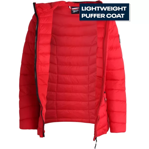 imageReebok Women Jacket  Packable Quilted Puffer Coat  Casual Jacket for Women SXLVector Red