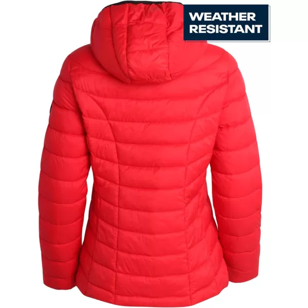 imageReebok Women Jacket  Packable Quilted Puffer Coat  Casual Jacket for Women SXLVector Red