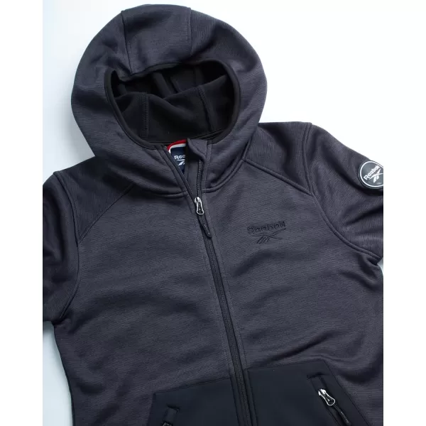 imageReebok Womens Active Sweatshirt  FullZip Performance Hoodie Sweater Jacket  Dry Fit Outerwear Track Jacket for Women SXLBlack