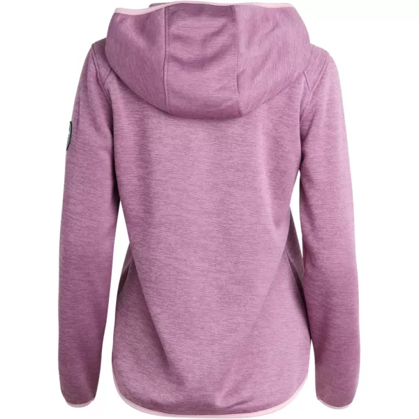 imageReebok Womens Active Sweatshirt  FullZip Performance Hoodie Sweater Jacket  Dry Fit Outerwear Track Jacket for Women SXLDusty Rose