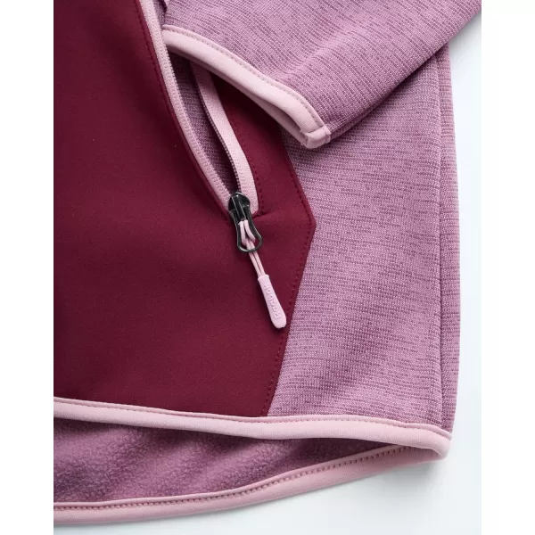 imageReebok Womens Active Sweatshirt  FullZip Performance Hoodie Sweater Jacket  Dry Fit Outerwear Track Jacket for Women SXLDusty Rose