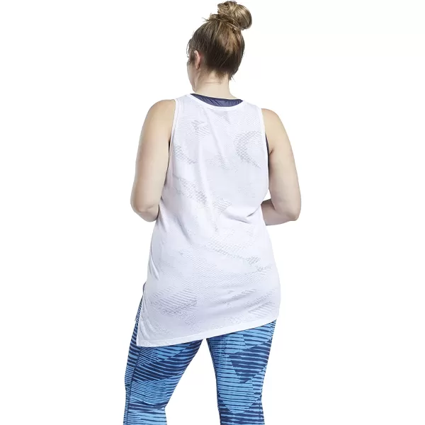 imageReebok Womens Asymmetrical Burnout Tank in White