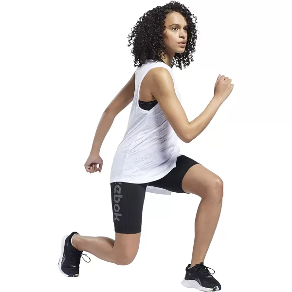 imageReebok Womens Asymmetrical Burnout Tank in White