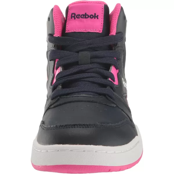 imageReebok Womens Bb4500 Court SneakerVector NavyLaser PinkWhite