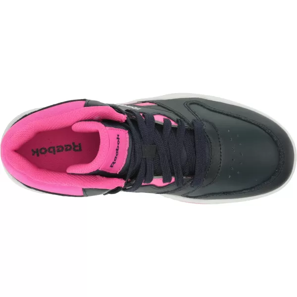 imageReebok Womens Bb4500 Court SneakerVector NavyLaser PinkWhite