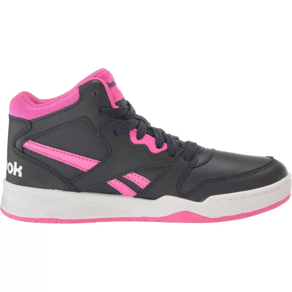 imageReebok Womens Bb4500 Court SneakerVector NavyLaser PinkWhite
