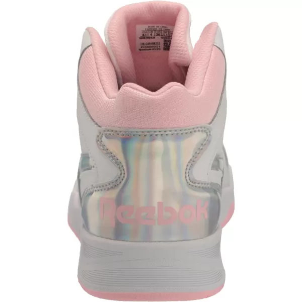 imageReebok Womens Bb4500 Court SneakerWhitePink Glow