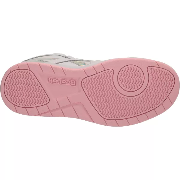 imageReebok Womens Bb4500 Court SneakerWhitePink Glow