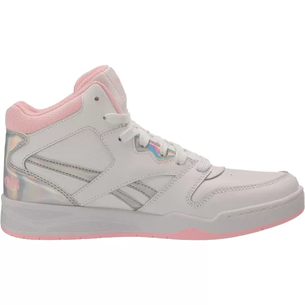 imageReebok Womens Bb4500 Court SneakerWhitePink Glow