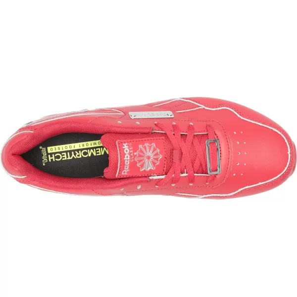 imageReebok Womens Classic Harman Run SneakerFlash RedSilver Metallic