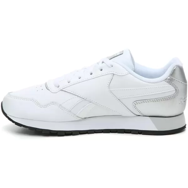 imageReebok Womens Classic Harman Run SneakerWhiteBlackSilver Metallic 1