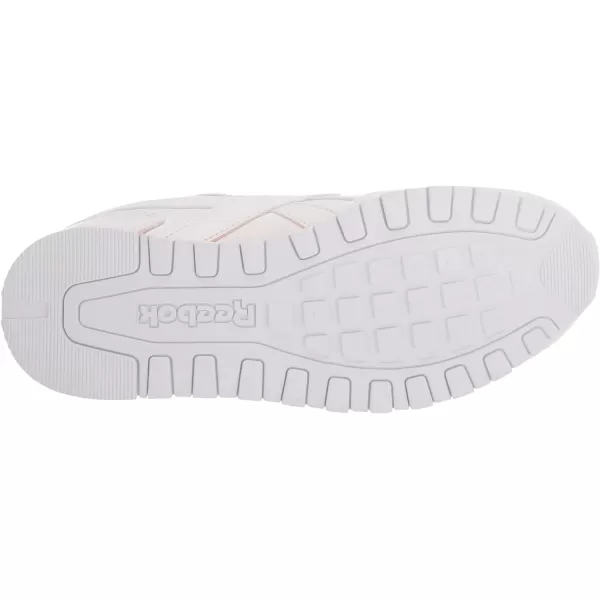 imageReebok Womens Classic Harman Run SneakerWhiteTrue PinkAlways Yellow