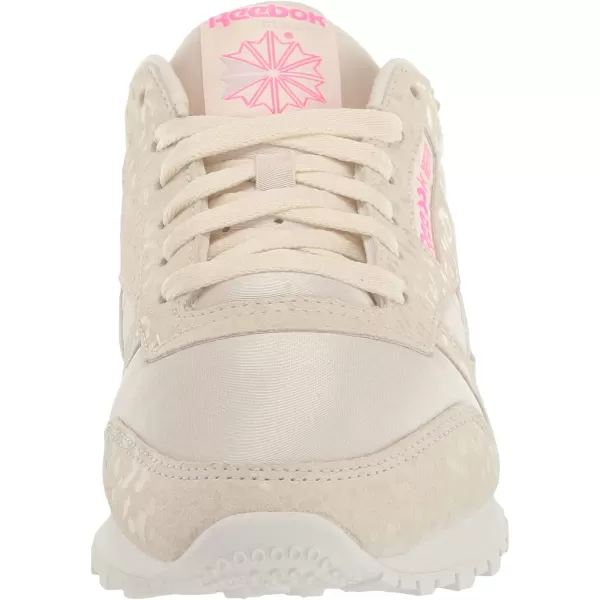imageReebok Womens Classic Leather Ripple SneakersAlabasterChalkQuartz Glow