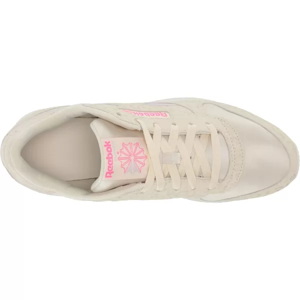 imageReebok Womens Classic Leather Ripple SneakersAlabasterChalkQuartz Glow