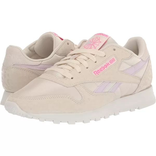 imageReebok Womens Classic Leather Ripple SneakersAlabasterChalkQuartz Glow