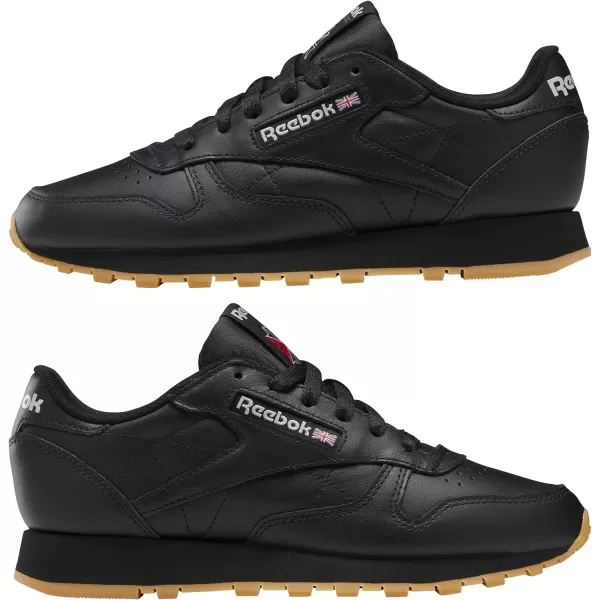 imageReebok Womens Classic Leather Ripple SneakersBlackPure GreyGum