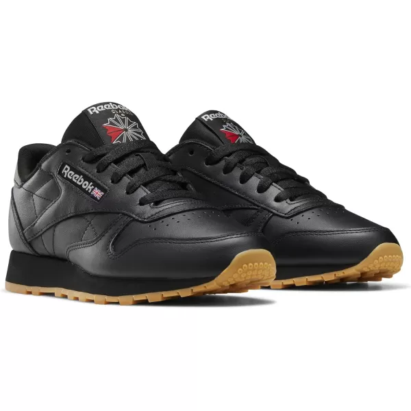 imageReebok Womens Classic Leather Ripple SneakersBlackPure GreyGum