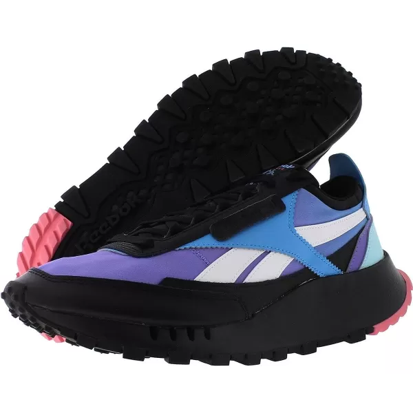 imageReebok Womens Classic Leather Ripple SneakersBlackRadiant Aqua