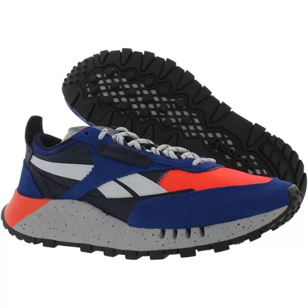 imageReebok Womens Classic Leather Ripple SneakersBlackRoyalCrimson
