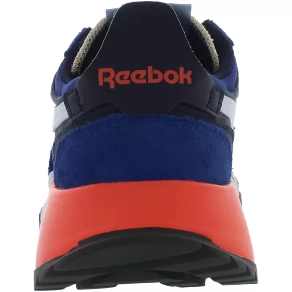 imageReebok Womens Classic Leather Ripple SneakersBlackRoyalCrimson