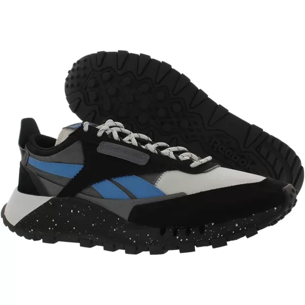 imageReebok Womens Classic Leather Ripple SneakersBlackRoyalWhite