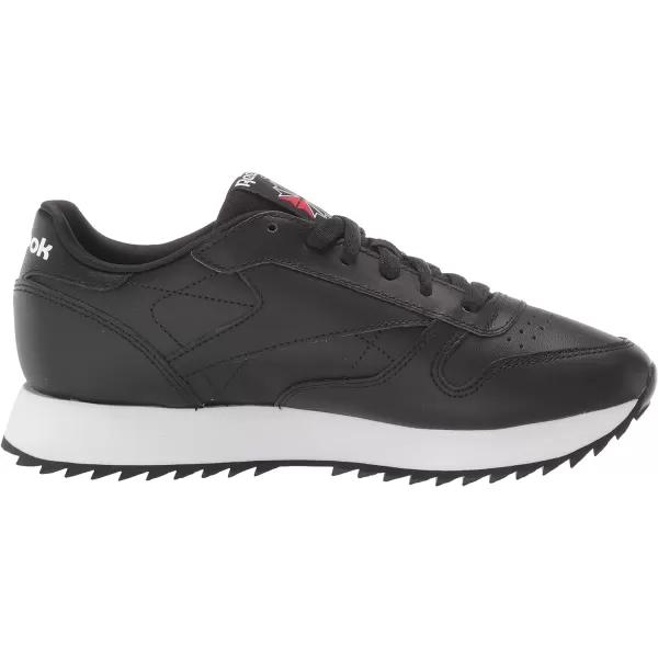 imageReebok Womens Classic Leather Ripple SneakersBlackWhite