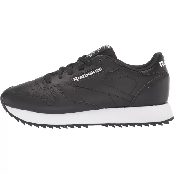 imageReebok Womens Classic Leather Ripple SneakersBlackWhite