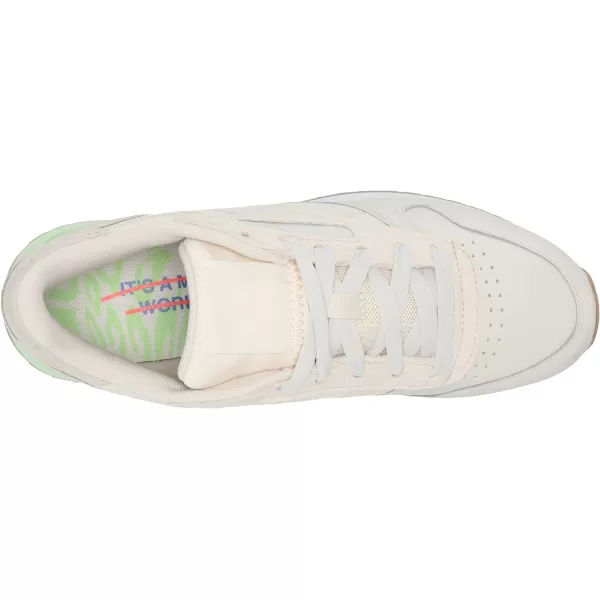 imageReebok Womens Classic Leather Ripple SneakersChalkClassic WhiteMorning Fog