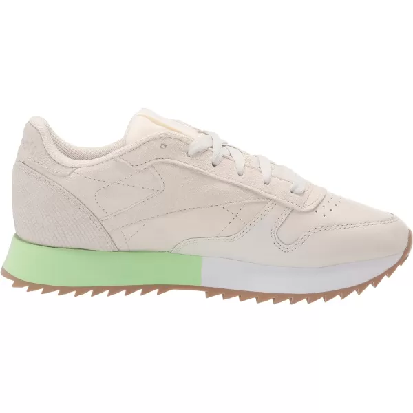 imageReebok Womens Classic Leather Ripple SneakersChalkClassic WhiteMorning Fog