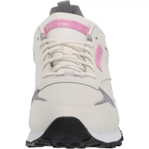 imageReebok Womens Classic Leather Ripple SneakersChalkGreen SlateJasmine Pink