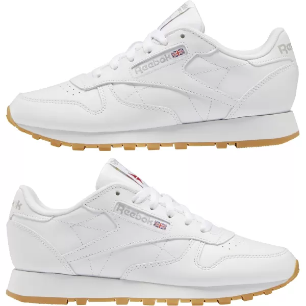 imageReebok Womens Classic Leather Ripple SneakersFtwr WhiteGrey 3Rubber Gum