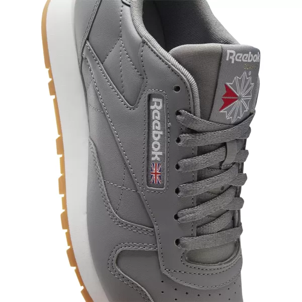 imageReebok Womens Classic Leather Ripple SneakersPure Grey 5 Ftwr White Reebok Rubber Gum 03