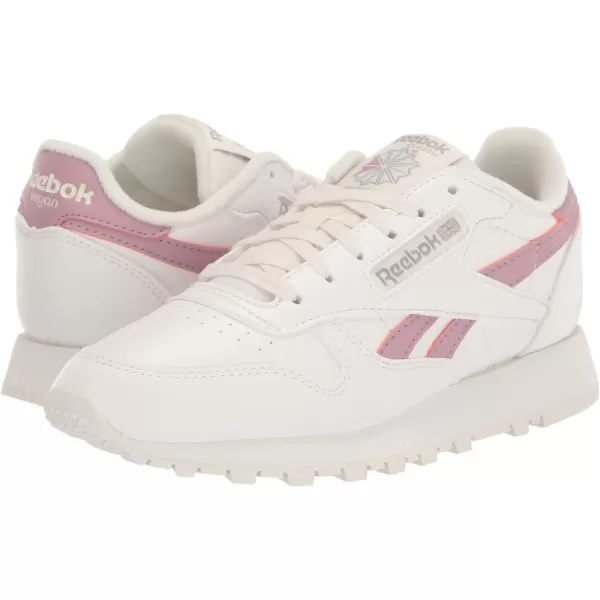 imageReebok Womens Classic Leather Ripple SneakersVegan CollectionChalkInfused Lilac