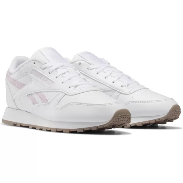 imageReebok Womens Classic Leather Ripple SneakersVeganWhitePixel PinkTaupe