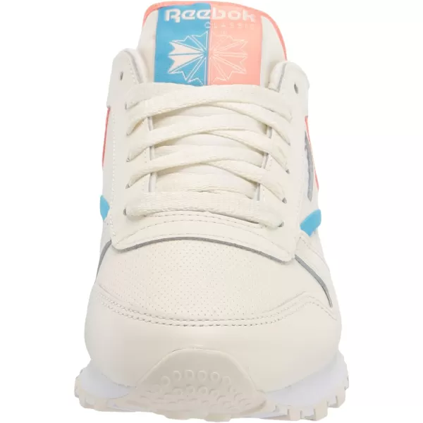 imageReebok Womens Classic Leather Ripple SneakersWhiteCarbonVector Red
