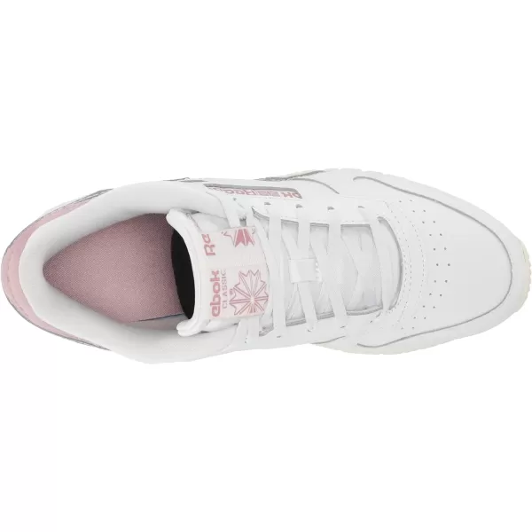 imageReebok Womens Classic Leather Ripple SneakersWhiteChalkInfused Lilac
