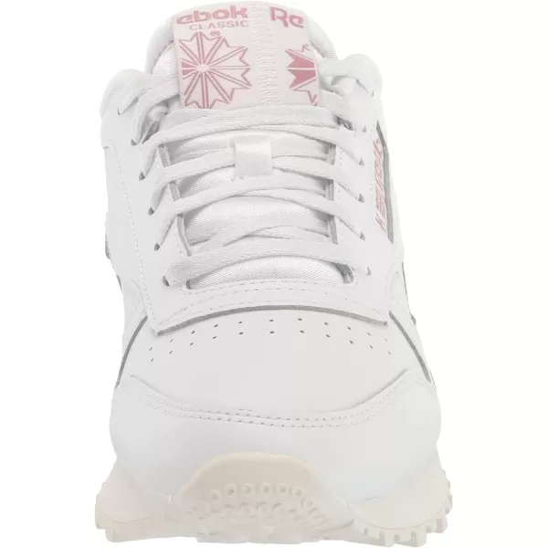 imageReebok Womens Classic Leather Ripple SneakersWhiteChalkInfused Lilac