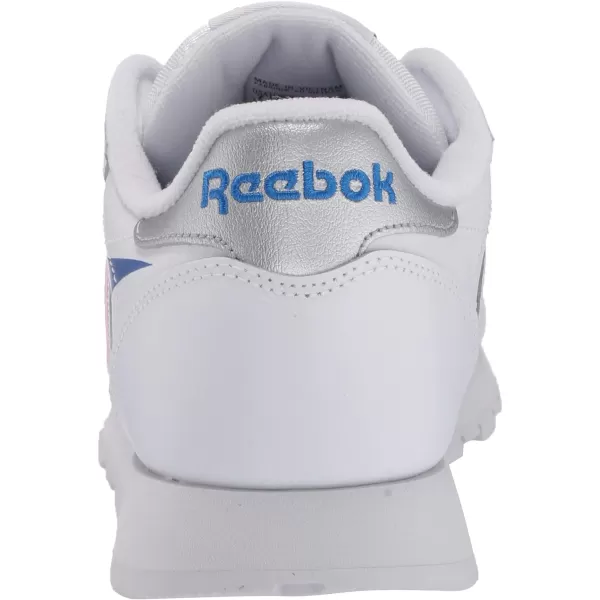 imageReebok Womens Classic Leather Ripple SneakersWhiteHumble BlueJasmine Pink