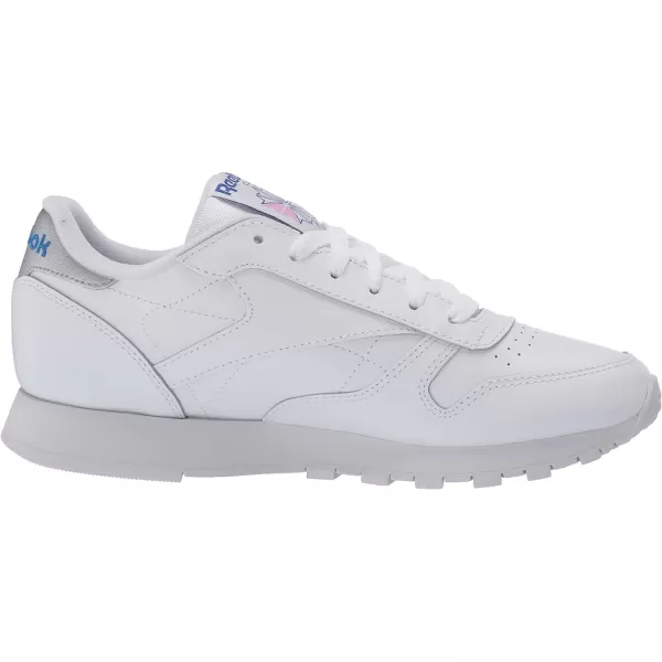 imageReebok Womens Classic Leather Ripple SneakersWhiteHumble BlueJasmine Pink