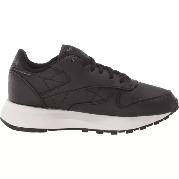 imageReebok Womens Classic Leather Sneaker from the Vegan Collection in Black and Pure Grey