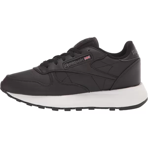 imageReebok Womens Classic Leather Sneaker from the Vegan Collection in Black and Pure Grey