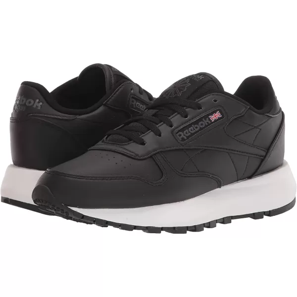 imageReebok Womens Classic Leather Sneaker from the Vegan Collection in Black and Pure Grey